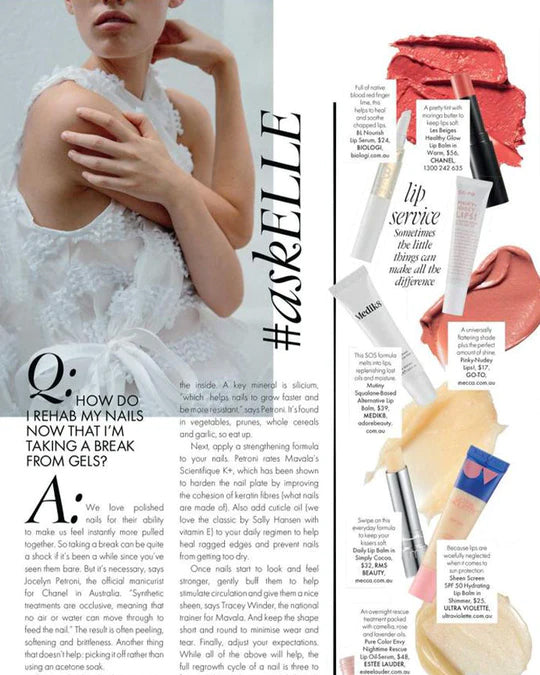 ELLE | Q: HOW DO I REHAB MY NAILS NOW THAT I’M TAKING A BREAK FROM GELS?