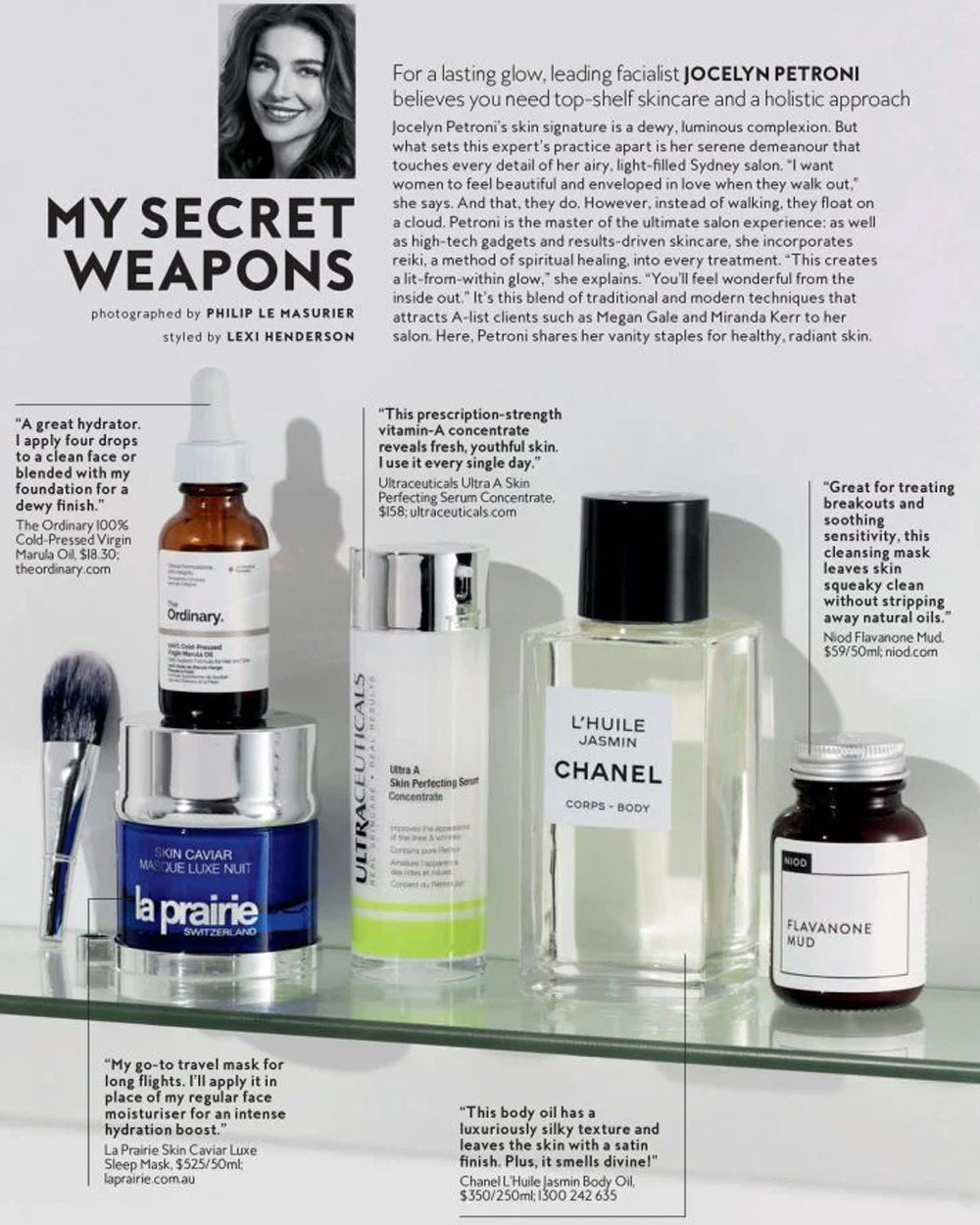 INSTYLE MY SECRET WEAPONS SEP 19 Jocelyn Petroni